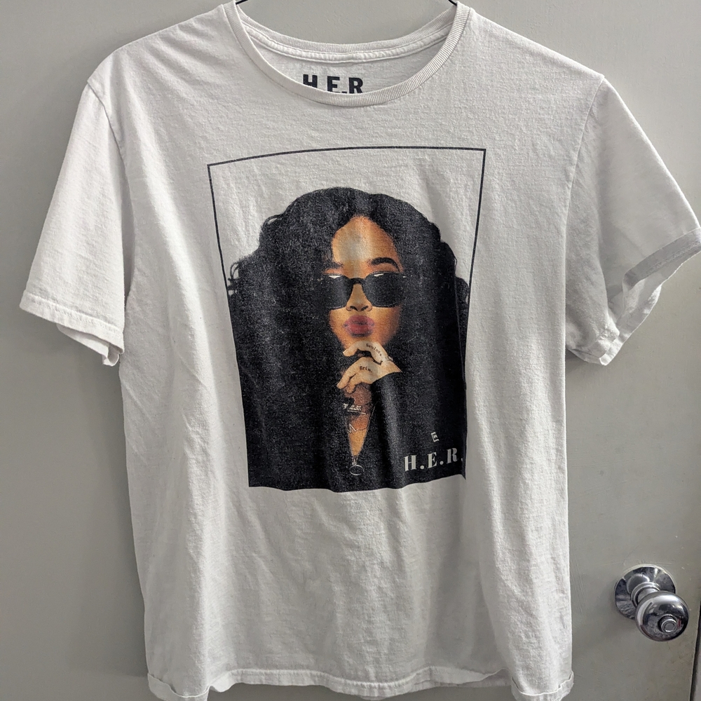 H.E.R. Graphic White T-Shirt